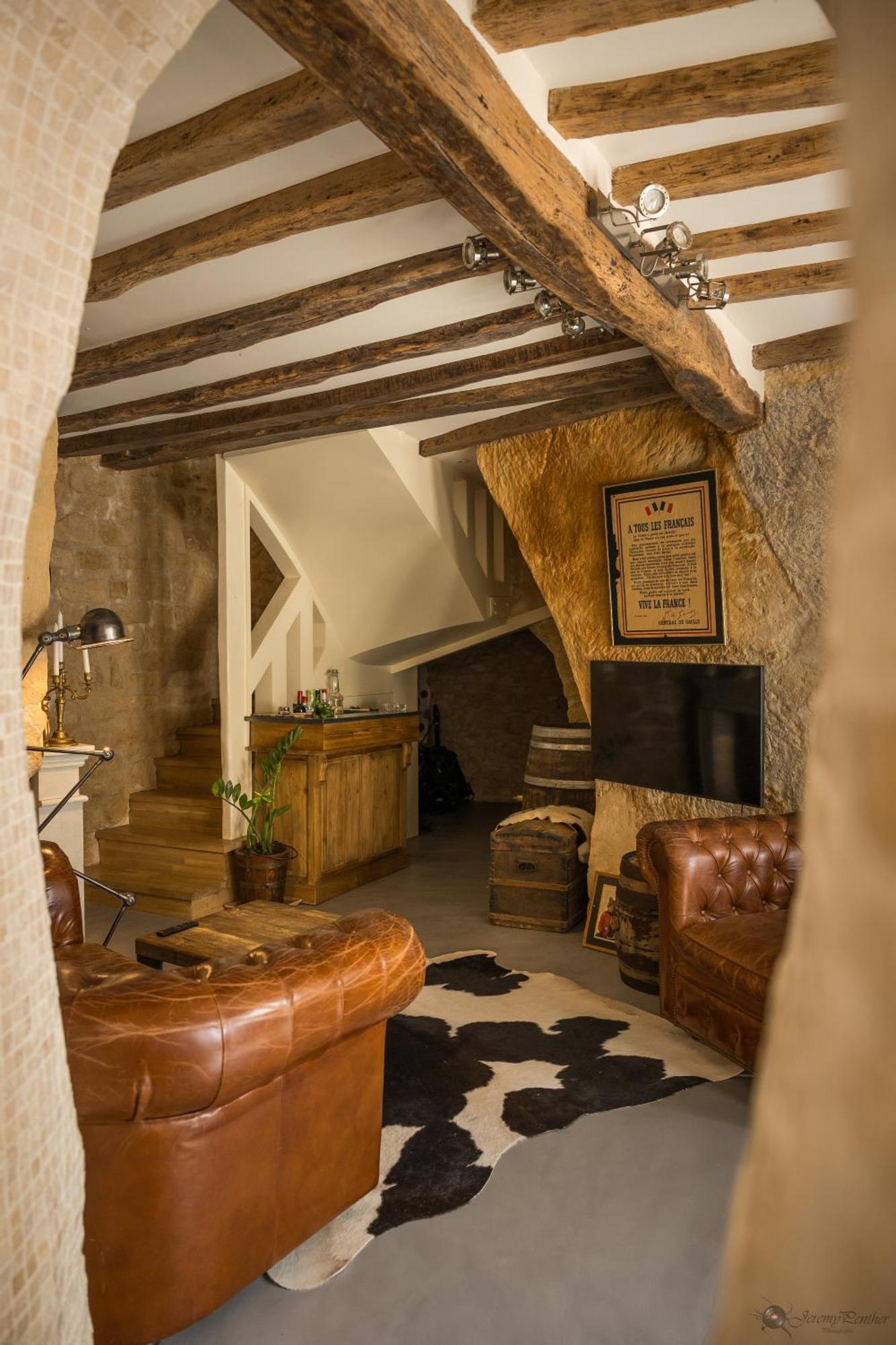 Chez Millouz - Triplex Semi-Troglodyte Lägenhet Pontoise Exteriör bild